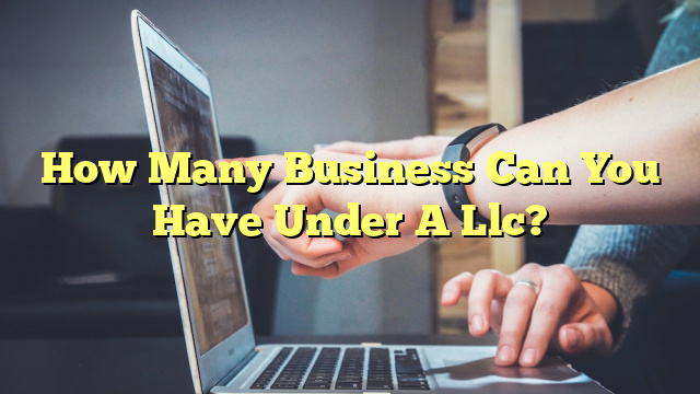 How Many Business Can You Have Under A Llc?